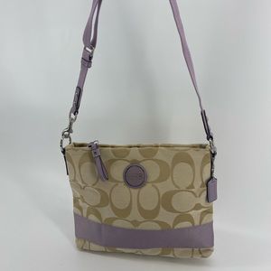 Coach Crossbody Lilac and Cream Bag L1176-F17435.